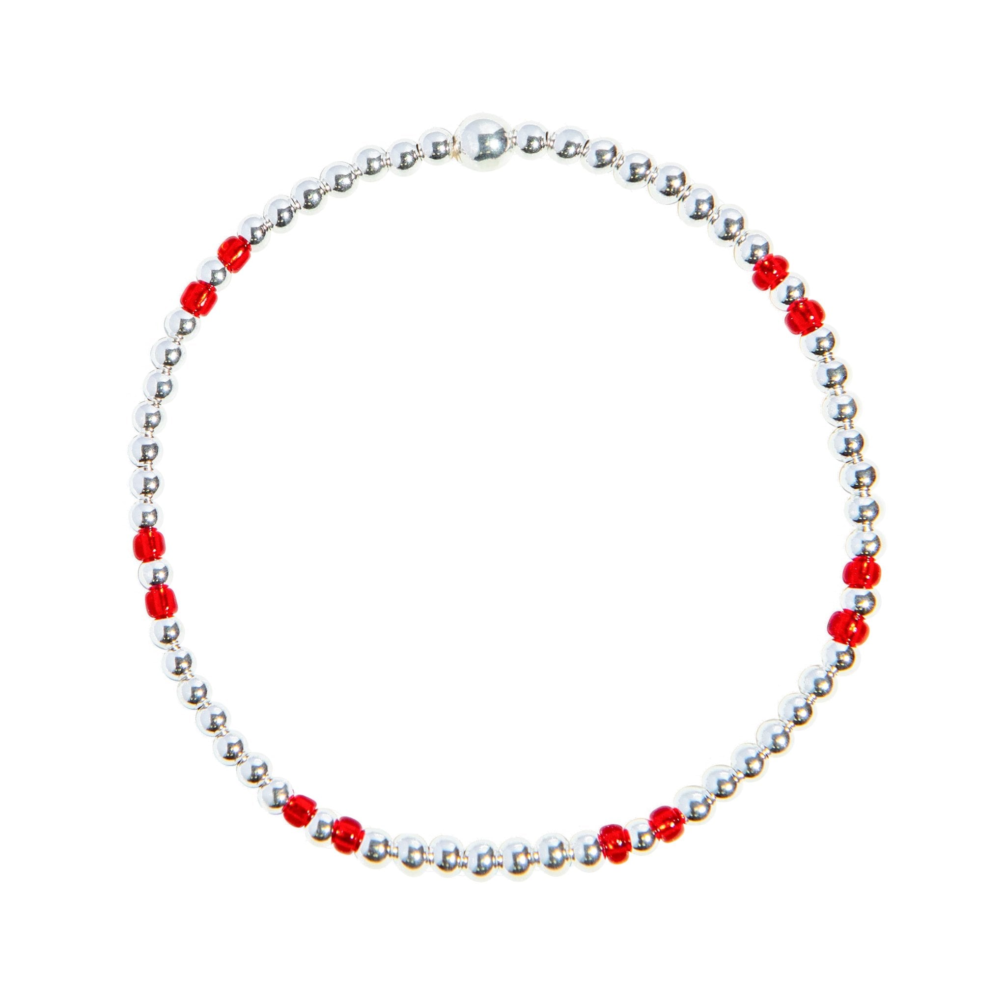 The Rachel bracelet - red beads