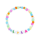 Personalised kid's beaded letter bracelet