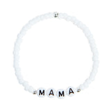 Personalised White Bead Bracelet