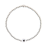 Single heart bead bracelet