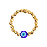 Evil eye stretch ring