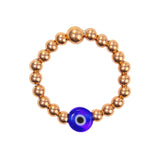 Evil eye stretch ring